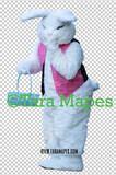 Easter Bunny -  Easter Bunny Clip Art - Easter Bunny Rabbit Cut Out  - Easter Overlay - Bunny PNG - File 2857