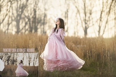 The Dreamer Photoshop Tutorial - PAINTED SKIN ACTION SET INCLUDED- Fine Art Tutorial by Tara Mapes