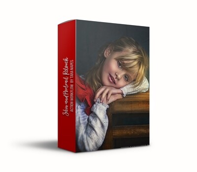 Fine Art Facial Photoshop Workflow Action Set by Tara Mapes - Skin and Portrait Retouch Photoshop Action Set