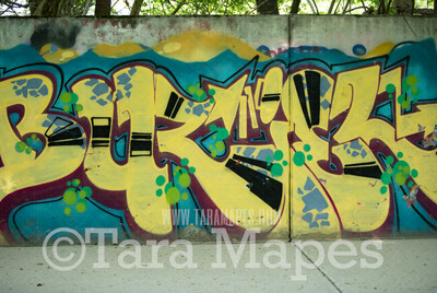 Graffiti Digital Background - Yellow Graffiti Wall- JPG file - Photoshop Digital Background / Backdrop