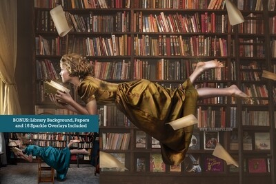 Magic Library Photoshop Tutorial - Compositing Tutorial and Editing - Digital Background, 16 Magic Sparkles Overlays and Falling Papers PNG INCLUDED Magic Library Photoshop Tutorial - Compositing Tutorial and Editing - Digital Background, 16 Magic Sparkles Overlays and Falling Papers PNG INCLUDED