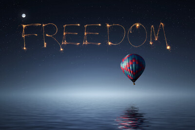 FREE SPARKLER WORD FREEDOM - Sparkler Word OVERLAY