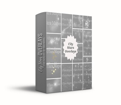 City Star Overlays - Sparkling, Glowing and Star Overlay PNG files