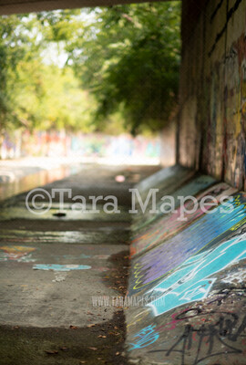 Graffiti Digital Background - Graffiti Walkway - JPG file - Photoshop Digital Background / Backdrop