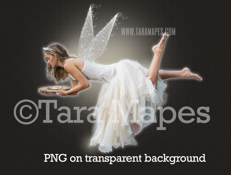 Tooth Fairy with Quarter Overlay PNG - Toothfairy Clip Art - Tooth Fairy Flying PNG - Tooth Fairy on Transparent Background