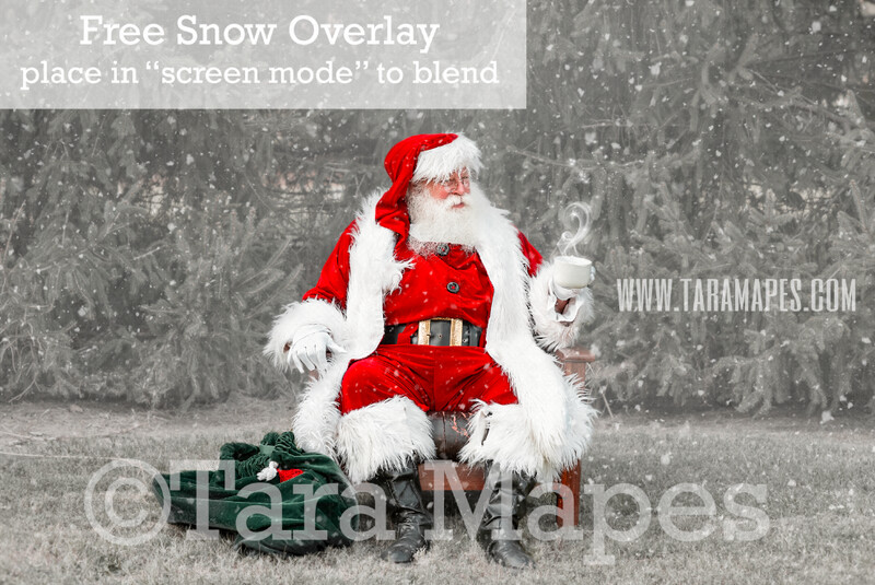 Santa Digital Backdrop - Santa Giving with Cup of Magic Cocoa by Pines - Free Snow Overlay Included - Santa at North Pole Christmas Digital Backdrop by Tara Mapes Santa Digital Backdrop - Santa Giving with Cup of Magic Cocoa by Pines - Free Snow Overlay Included - Santa at North Pole Christmas Digital Backdrop by Tara Mapes