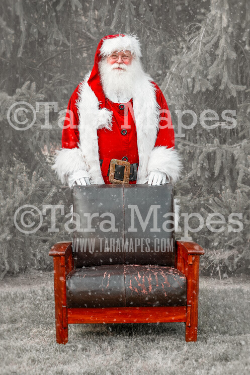 Santa Standing Behind Chair Digital Backdrop - Santa Chair - Free Snow Overlay Included - Santa Christmas Digital Backdrop by Tara Mapes Santa Standing Behind Chair Digital Backdrop - Santa Chair - Free Snow Overlay Included - Santa Christmas Digital Backdrop by Tara Mapes