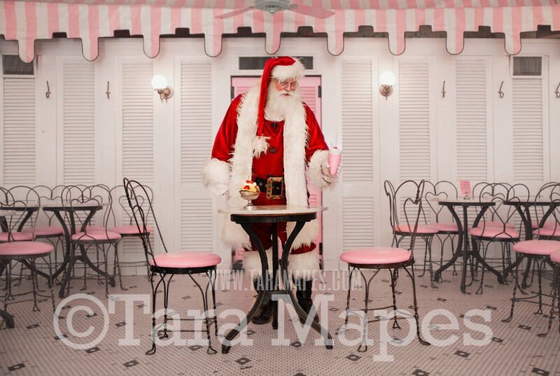 Santa Digital Backdrop - Santa in Old Fashioned Ice Cream Parlor - Fifties Ice Cream Parlor - Ice Cream Shop Santa - Vintage Christmas Digital Background Backdrop Santa Digital Backdrop - Santa in Old Fashioned Ice Cream Parlor - Fifties Ice Cream Parlor - Ice Cream Shop Santa - Vintage Christmas Digital Background Backdrop