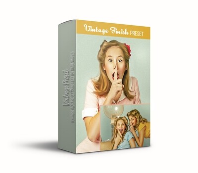 10 Vintage Finish Photoshop Presets -  Instructions Included - Video Demo in Description