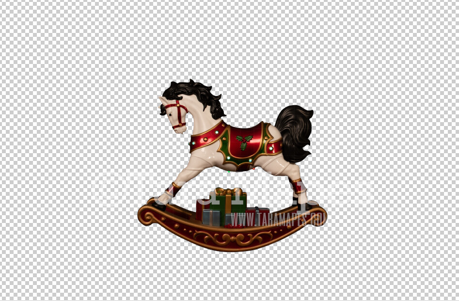 Rocking Horse Overlay PNG - Christmas Rocking Horse Clip Art -  Christmas Overlay - Horse PNG - Christmas Overlay