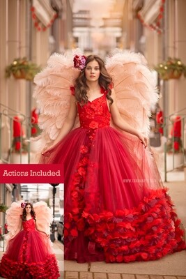 Valentine Painterly Photoshop Tutorial-  Action Workflow Set Included -- Painterly Angel Tutorial by Tara Mapes