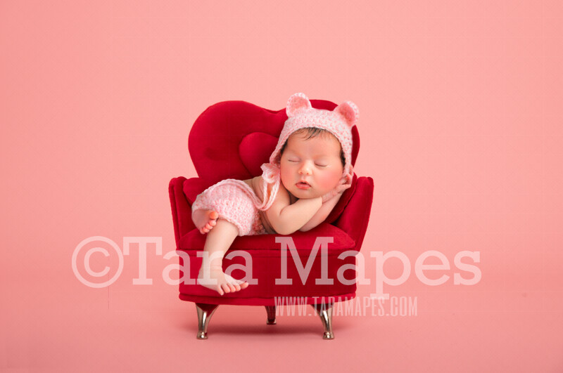 Heart Throne on Pink Digital Backdrop - Valentine Chair Throne on Pink Backdrop - Valentine Digital Background JPG