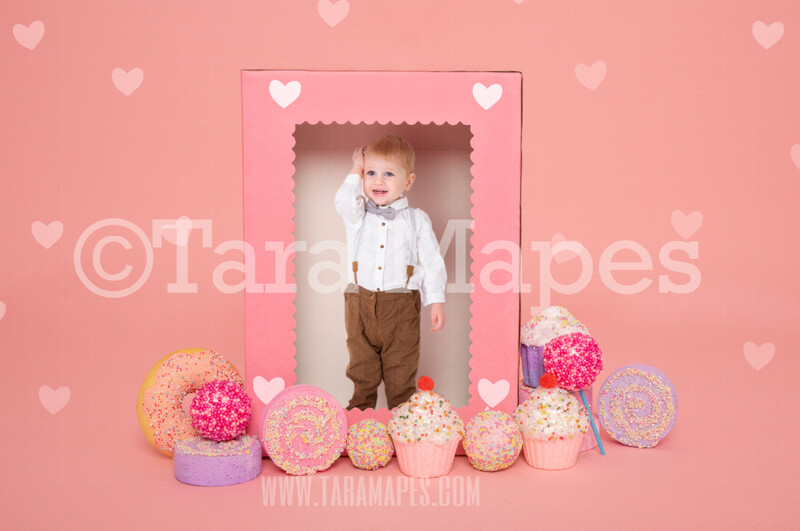Candy Doll Box - Valentine Doll Box- Valentine Doll Candy Box and Box Digital LAYERED PSD - Child Couples Love Anniversary Valentine's Day Digital Background / Backdrop