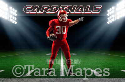 American Football Stadium Sports Digital Backdrop - Layered PSD