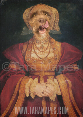 Royal Pet Portrait QUEEN Body PSD Template- Pet Painting Portrait Body 56 - Layered PSD  Digital Background Backdrop