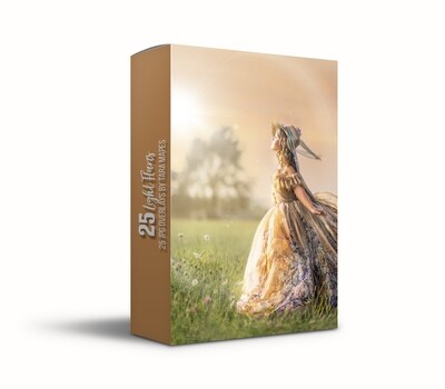 25 Light Flare Overlays - Lens Flare Overlays - Sun Light Overlays- JPG Overlays