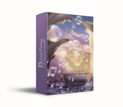 25 Bubble Overlays -  Mermaid Bubbles, Ocean Bubbles - JPG Bubble Overlays