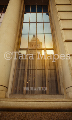 City Digital Background - Old City Building - Wide Angle City Window - City Digital Background by Tara Mapes