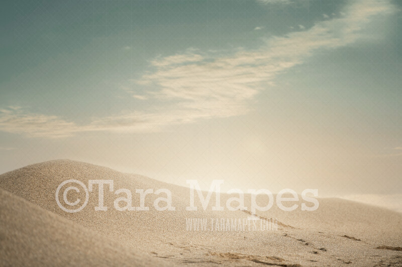Desert Digital Backdrop - Desert Sunset - Sand Dunes Desert Digital Background