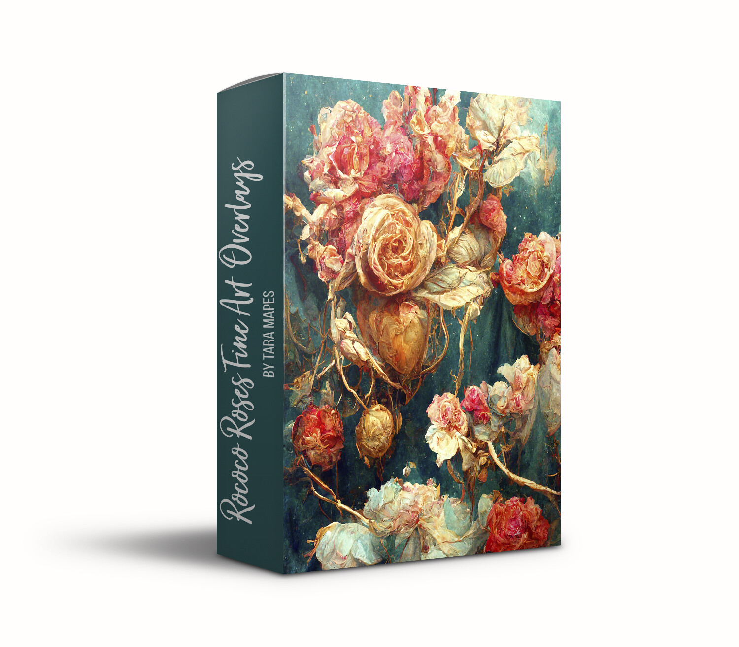 Rococo Roses Fine Art Textures - Floral Collection Fine Art Texture Overlays - 12 Digital Floral Textures - Photoshop Overlays by Tara Mapes