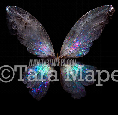 Fairy Wing Overlay - Fairy Wing Overlay - Digital Wings - Glitter Sparkles Fairy Wing - Digital Fairy Wing