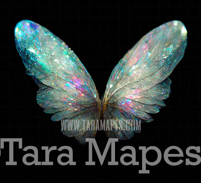 Fairy Wing Overlay - Fairy Wing Overlay - Digital Wings - Glitter Sparkles Fairy Wing - Digital Fairy Wings