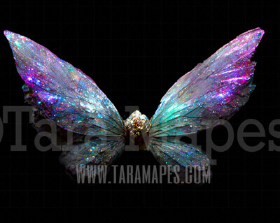 Fairy Wing Overlay - Fairy Wing Overlay - Digital Wings - Glitter Sparkles Fairy Wing - Digital Fairy Wings