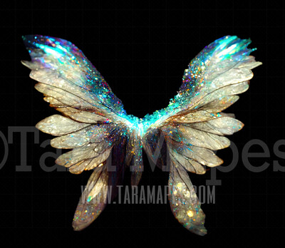 Fairy Wing Overlay - Fairy Wing Overlay - Digital Wings - Glitter Sparkles Fairy Wing - Digital Fairy Wings