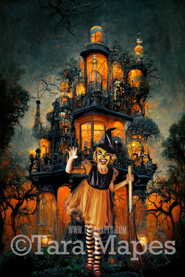 Halloween Digital Backdrop - Surreal Haunted House - Quirky Fun Halloween House - JPG File - Witch House - Halloween Digital Background Halloween Digital Backdrop - Surreal Haunted House - Quirky Fun Halloween House - JPG File - Witch House - Halloween Digital Background