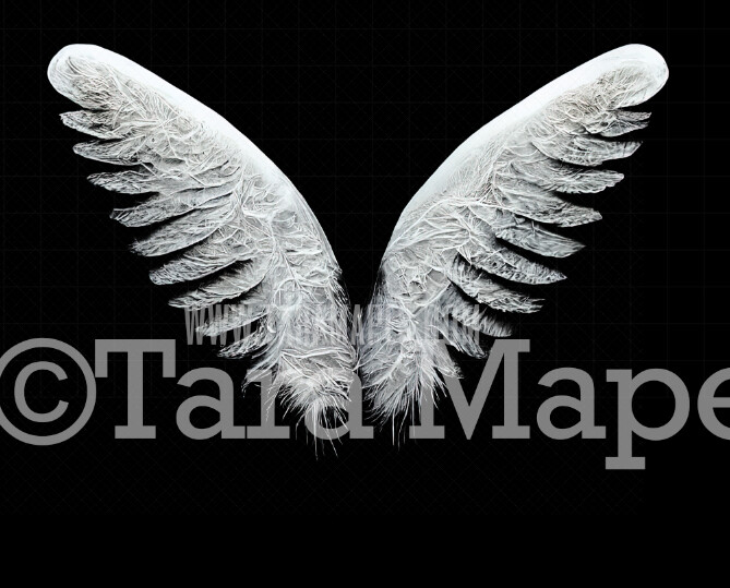 Angel Wings Overlay - White Angel Wings Overlay - White Feather Digital Wings -  Digital Angel Wings