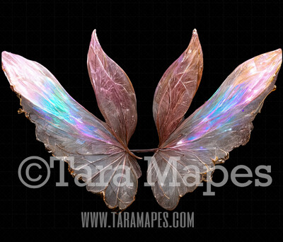 Fairy Wing Overlay - Fairy Wing Overlay - Digital Wings - Glitter Sparkles Fairy Wing - Digital Fairy Wings