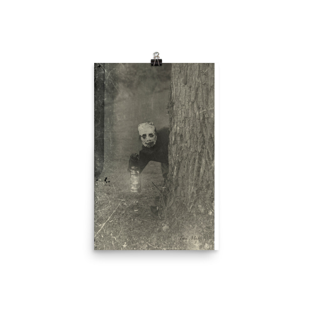 Ready or Not....Here I Come! -- Vintage Style Halloween Horror Poster by Tara Mapes, Size: 12×18