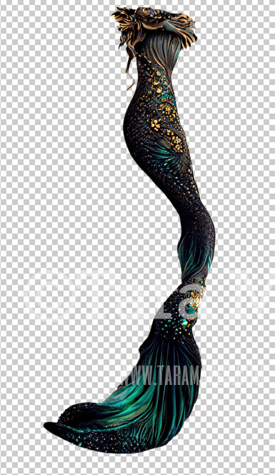 Magical Mermaid Tail - Mermaid Body- PNG  overlay - Transparent Background