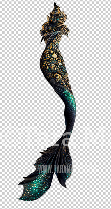 Magical Mermaid Tail - Mermaid Body- PNG  overlay - Transparent Background