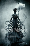 Skeleton Gown Body Digital Backdrop - Skeleton Body in Gown - JPG File Digital Background