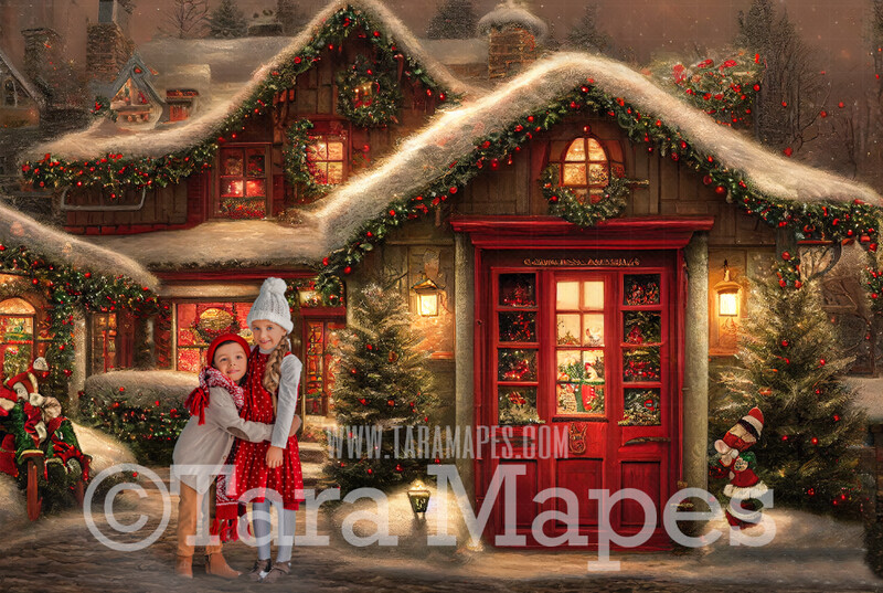 Christmas Toy Shop Digital Backdrop - Christmas Street Storefront - Vintage Christmas Street of Toy Shops - Christmas Town Shops Digital Background - FREE SNOW OVERLAY included Christmas Toy Shop Digital Backdrop - Christmas Street Storefront - Vintage Christmas Street of Toy Shops - Christmas Town Shops Digital Background - FREE SNOW OVERLAY included