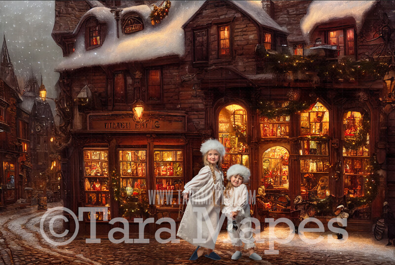 Christmas Shop Digital Backdrop - Vintage Toy Shop - Christmas Street Storefront - Vintage Christmas Street of Toy Shops - Christmas Town Shops Digital Background - FREE SNOW OVERLAY included Christmas Shop Digital Backdrop - Vintage Toy Shop - Christmas Street Storefront - Vintage Christmas Street of Toy Shops - Christmas Town Shops Digital Background - FREE SNOW OVERLAY included