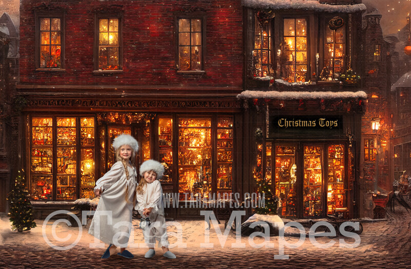 Christmas Shop Digital Backdrop - Vintage Toy Shop - Christmas Street Storefront - Vintage Christmas Street of Toy Shops - Christmas Town Shops Digital Background - FREE SNOW OVERLAY included Christmas Shop Digital Backdrop - Vintage Toy Shop - Christmas Street Storefront - Vintage Christmas Street of Toy Shops - Christmas Town Shops Digital Background - FREE SNOW OVERLAY included