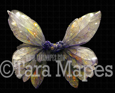 Fairy Wing Overlay - Fairy Wing Overlay - Digital Wings - Glitter Sparkles Fairy Wing - Digital Fairy Wings