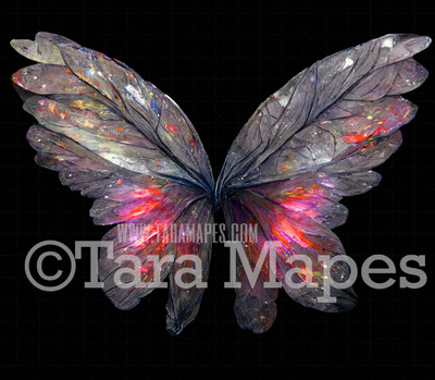 Fairy Wing Overlay - Fairy Wing Overlay - Digital Wings - Glitter Sparkles Fairy Wing - Digital Fairy Wings