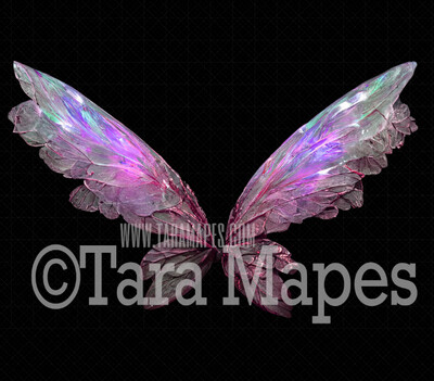 Fairy Wing Overlay - Fairy Wing Overlay - Digital Wings - Glitter Sparkles Fairy Wing - Digital Fairy Wings
