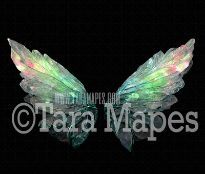 Fairy Wing Overlay - Fairy Wing Overlay - Digital Wings - Glitter Sparkles Fairy Wing - Digital Fairy Wings