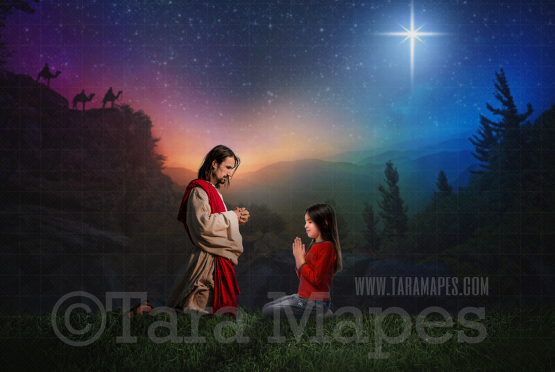 Religious Christmas Digital Backdrop - Jesus Digital Backdrop - Christmas Easter Digital Communion Background / Backdrop