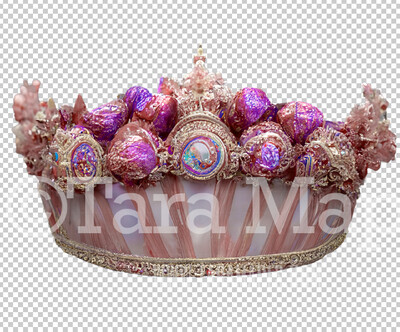 Sugar Plum Fairy Crown Overlay - Candy Crown Overlay - Digital Candy Crown- Digital Sugar Plum Princess Crown