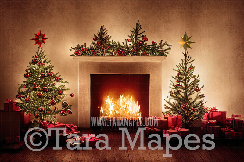 Vintage Christmas Digital Backdrop - Vintage Fireplace - Whimsical Christmas Scene by Wood Burning Vintage Fireplace - Vintage Christmas Digital Background JPG File Vintage Christmas Digital Backdrop - Vintage Fireplace - Whimsical Christmas Scene by Wood Burning Vintage Fireplace - Vintage Christmas Digital Background JPG File