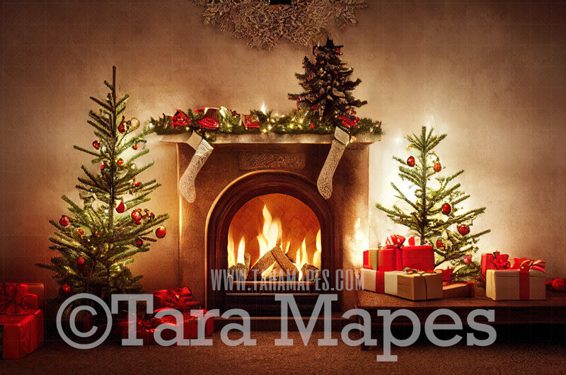 Vintage Christmas Digital Backdrop - Vintage Fireplace - Whimsical Christmas Scene by Wood Burning Vintage Fireplace - Vintage Christmas Digital Background JPG File Vintage Christmas Digital Backdrop - Vintage Fireplace - Whimsical Christmas Scene by Wood Burning Vintage Fireplace - Vintage Christmas Digital Background JPG File