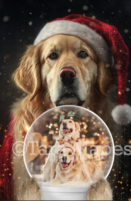 Golden retriever snow globe hotsell