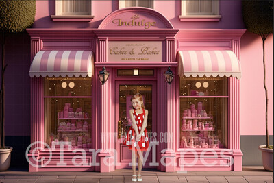 Valentine Digital Backdrop - Sweet Shop Digital Backdrop - Candy Shop Digital Background - Vday Digital Background JPG
