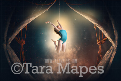 Circus Digital Background - Circus Arena with Lights - Circus Arena Digital Background (JPG FILE)