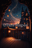 Princess Castle Digital Background - Rapunzel Digital Backdrop - Princess Digital Background JPG file